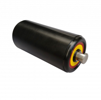 Komplett montierte Kunststoff-Tragrolle aus High Density Polyethylen (HDPE-S) für korrosionsbeständige Förderanlagen