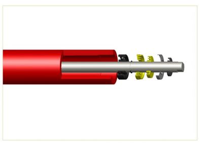 Exploded view diagram of an industrial conveyor roller type hlr showing component parts