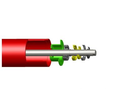 Exploded view diagram of an industrial conveyor roller type slt showing component parts