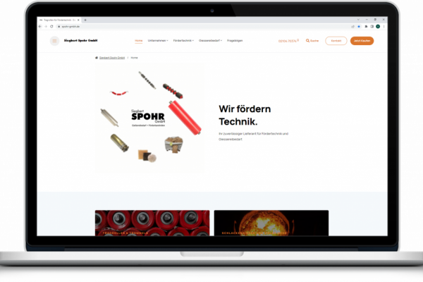 Laptop mit Siegbert Spohr GmbH