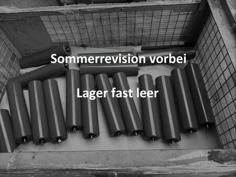 Tragrollen in einer Gitterbox