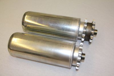 Tragrollen mit Einzel- und Doppelkettenrad