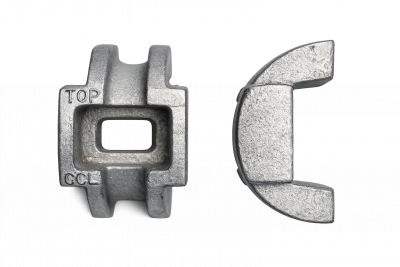 Heavy-duty suspension bracket designed for securing spring-loaded garland roller stations to the conveyor frame
